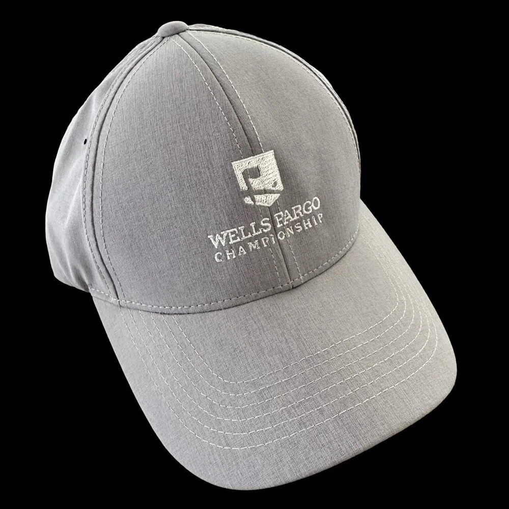 Imperial Mens Wells Fargo Championship Golf Tournament Baseball Hat Cap Gray